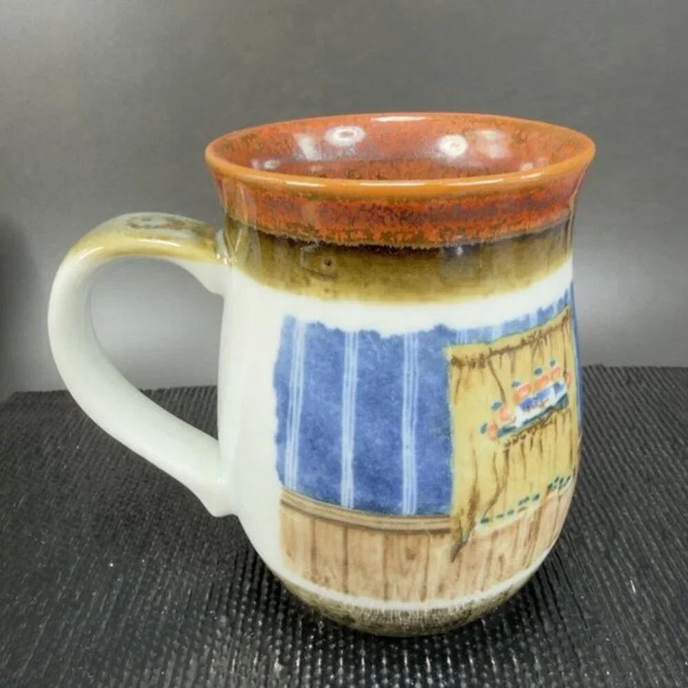 Otagiri Stoneware Pottery Coffee Mug Cup Country Kitchen Ceramic Made In Japan‎